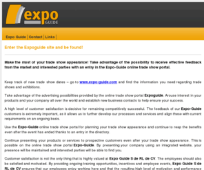 exhibit-evaluation-guide.com: Expo Guide
Expoguide is the interactive directory from Expo Guide S de RL de CV