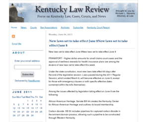 kentuckylawblog.com: Kentucky Law Review
http://www.KentuckyLawBlog.com - Commentary on Kentucky Law, Decisions,  Statutes, Trials, News and more