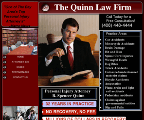 motorcycleaccident-sanjose-page.com: Home
Personal Injury Attorney with over 32 years of experience with clients in the Bay Area. Home page of Spencer Quinn.