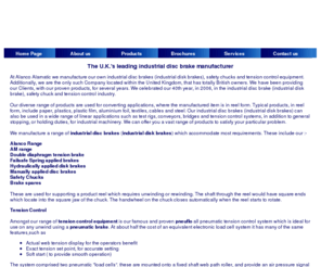alanco-alamatic.com: Industrial disk brakes - Industrial disc brakes - Safety chucks - Tension control equipment
Alanco Alamatic manufacturers of Industrial disc brakes, safety chucks, tension control equipment