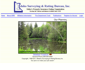 isrb.com: Idaho Surveying & Rating Bureau, Inc. - Home Page
Idaho Surveying & Rating Bureau, Inc. Homepage
