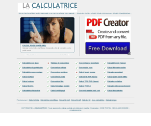 lacalculatrice.com: LA CALCULATRICE - Calculatrice & conversion en ligne ...
Calculatrice en ligne (scientifique, hypothécaire, financière, pourcentage, etc ...) & Conversions en tout genre
