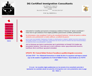 mycanadaimmigration.com: visas for Canada provided by recognized professionals
fast immigration to canada provided by certified professionals who build and monitor your file so as to ensure you are successful in a highly competitive selection process.  lowest possible fees