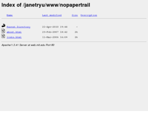 nopapertrail.org: No Paper Trail
Janet and Matt's radio show
