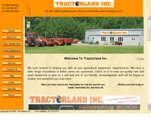 tractorlandinc.com: Tractorland Inc., Equipment Dealer, Gormley, ON, Kioti, IHI
Tractorland Inc., Gormley, Ontario Kioti, IHI, Land Pride, Woods, Buhler, Danuser, Bradco, Reist, AgriMetal, Premier, Wallenstein, Turf Machines