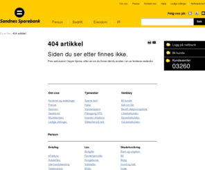 sandnes-sparebank.org: 404 artikkel - Sandnes Sparebank
