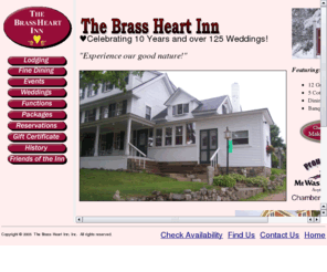 thebrassheartinn.com: The Brass Heart Inn
The Brass Heart Inn provides lodging, fine dining, wedding and special event hosting in Chocorua, New Hampshire.