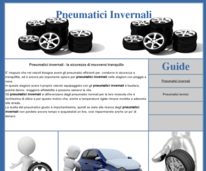 pneumaticiinvernali.org: Pneumatici invernali
Pneumatici invernali dove poter comprare gomme invernali a prezzi scontati online