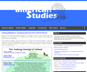 american-studies.org: American Studies
Here you can find posts related to American Studies in the field of Gender Studies, Social Media, Sociology, Politics, Weird & Interesting Studies conducted in America, Photography and Linguistics.
