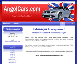 angolcars.com: AngolCars.com - Angol autók legolcsóbban!
Angol autók legolcsóbban!