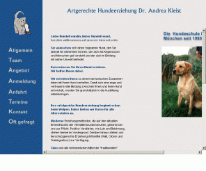 artgerechte-hundeerziehung.de: Artgerechte Hundeerziehung Dr. Andrea Kleist, die Hundeschule für uns in München
