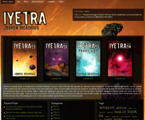 iyetra.org: iyetra.com - episodic fiction series
Official website for the Iyetra sci-fi/fantasy series by Joshua Meadows, with downloads, news & information about upcoming releases in the book series.