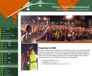 christgate.org: Christ Gate International Grassroots ministry team lead by Andrew Deal to Kanchipuram, Chengulpet, Chennai and souls all across India
ChristGate International is a charitable organization committed to building a bridge of ministry and healing to the nation of India.