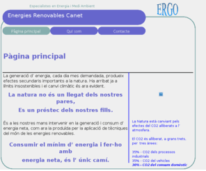 ergocanet.com: Pàgina principal
