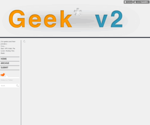 geekv2.com: Geek V2
| for geeks and their proxies | I'm a... Dad. VFX Artist. Pie Lover. Hockey Fan. Geek.