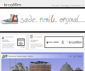 kreatifim.com: kreatifim.com - kreatif ve interaktif tasarım ajansı
Kreatifim web tasarım, seo, grafik ! Kreatif ajansınız. Bize ulaşmak için e-Mail : info@kreatifim.com Tel : 0212 516 22 44