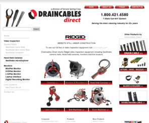 ridgidvideoinspection.com: Drain Cleaning Equipment | Video Inspection Equipment
Draincables Direct is a leading manufacturer of replacement sewer and drain cleaning cables. We also stock Ridgid Video Inspection Equipment, Jetters, Hoses and Nozzles, blades, holders, tools and accessories.