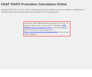 waps-calculator-online.com: USAF WAPS Promotion Score Calculator ...