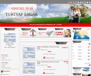 yurtyap.com: ANTALYA YURTYAP  Emlak Bilgi Bankası...Emlak Alım-Satımında Güvenilir,Uzman Danışma Adresiniz
