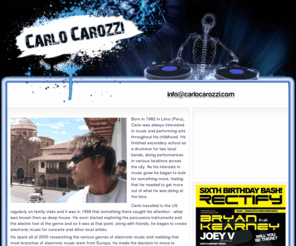 carlocarozzi.com: Carlo Carozzi | DJ & Music Producer
Visit my site & keep up to date with my gigs and latest tracks. Dance till you drop...!