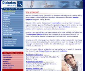 diabetes-faq.org: Diabetes Frequently Asked Questions
Diabetes Information