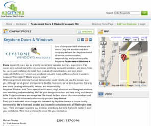 keystonedoorswindowsissaquahwa.info: Replacement Doors & Windows in Issaquah | Keystone Doors & Windows
Keystone Doors and Windows provide service of Replacement Doors & Windows in Issaquah. We hired own expert craftsmen to install them instead of subcontractors. We are specializes in wood, vinyl and remodeling.