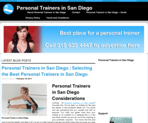 personaltrainersinsandiego.com: Personal Trainers in San Diego | Best Personal Trainers in San Diego Advisor
Personal Trainers in San Diego - Serving the area with the best Personal Trainers in San Diego