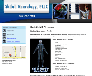 shilohneurology.com: Shiloh Neurology, PLLC
Shiloh Neurology, PLLC provides neurological services to Corinth, MS. Call 662-287-7785  Now For More Details!