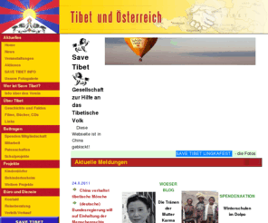 tibet.at: Save Tibet - Gesellschaft zur Hilfe an das tibetische Volk
Alles wissenwertes über uns und unsere Aktivitäten