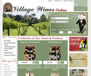 village-wines.co.uk: Buy Village Wines Online | Kent Wine Merchant UK
Kent based village wines are a UK independant online wine merchant. They specialise is selling quality wines that you would not normally find in supermarkets. Buy online from more than 400 wines.