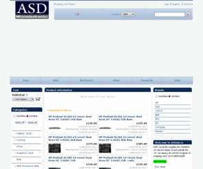 asdmicro.biz: ASD Microelectronics >  Home
Supplier of high quality of hard to source IT components,At Asdmicro.com we have been supplying Servers and Networking Products for 8 yrs, from tape drive to fibre chanell Arrays to Raid Controllers,ECC Memory CPUs, HDDS. 