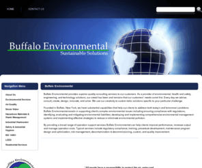 buffaloenv.com: Buffalo Environmental >  Home
Environmental Compliance Systems and Environementally Sustainable Growth