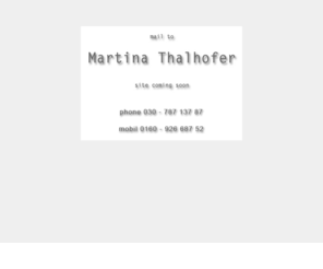 martina-thalhofer.com: Martina Thalhofer
Martina Thalhofer