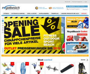 royalbeach.org: royalbeach Onlineshop
Tolle Trampoline, bade Artikel, Zelte und Campingzubehör finden Sie in den Kategorien Beach, Outdoor, Fitness und Sport im neuen Royalbeachstore.