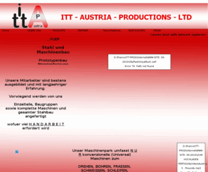 itt-austria.com: ITT - A - P - DEIN PARTNER
Stahl und Maschinenbau