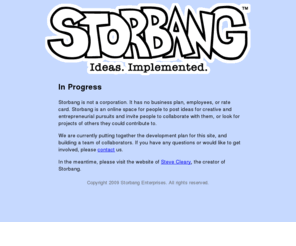 storbang.com: Storbang -- Ideas. Implemented.
Storbang is a creative marketing services consultancy that specializes in bringing ideas to life.