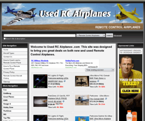 usedrcairplanes.com: Remote Control Airplanes
Great deals on both new and used Remote Control Airplanes. Tons of bargain on all remote control planes for sale. 