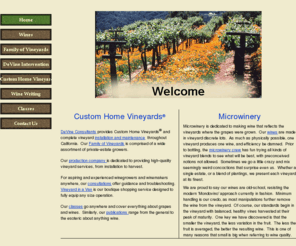 microwinery.com: DeVine Consultants, Custom Home Vineyards
