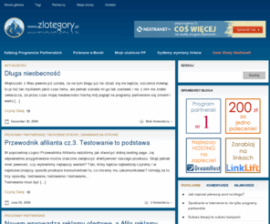 zlotegory.pl: e-Biznes i Programy Partnerskie
