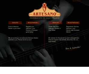 artesano-guitars.es: Artesano - Klassische Gitarren - Inspiracion de Juan Orozco
Offizielle Homepage von Artesano Guitars. Hier können Sie die Händlersuche nutzen, um einen Händler in Ihrer Nähe zu finden. Außerdem können Sie Ihr Instrument registrieren.