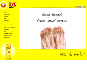 byewart.com: BYE WART! - Warts
Bye Wart! Crme - a painless and natural treatment against warts