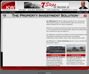 jwillingham.com: Jay Willingham, KW Commercial Augusta Partner
Jay Willingham finds the right properties for his prospects, and finds the right prospects for his client's properties. Whether you are searching for that certain piece of real estate or you are searching for the right Buyer/Tenant for real estate that you currently own, we can help.