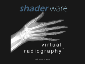 projectionvr.com: shaderware - Welcome to virtual radiography
shaderware - virtual radiography software for education. virtual radiography is an x-ray simulator. It uses the visible
human data to create virtual radiographs of any part of the human
body.