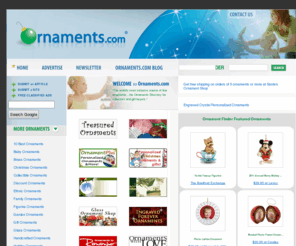 deskornaments.com: Ornaments.com
1000's of ornaments - Christmas ornaments - Personalized ornaments - Ornament stands