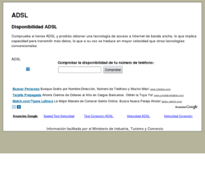 disponibilidadadsl.com: Disponibilidad ADSL y ADSL 2
ADSL