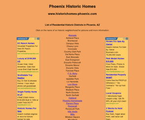 historichomes-sandiego.com: Phoenix Historic Homes
Phoenix Historic Homes. Historic District information and photographs of Historic Architecture.