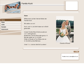 kruhl.com: Familie Kruhl - Home
Familie Kruhl