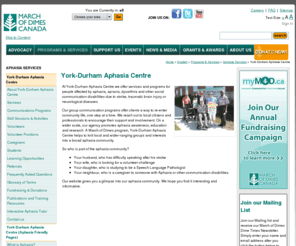 ydac.on.ca: YORK-DURHAM APHASIA CENTRE - MAIN PAGE
