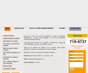 contratoalquilerperu.com: CONTRATO DE ALQUILER PERU
asesoria en contratos de alquiler por abogados peruanos especilizados en inmuebles, contratos de alquiler en general, asesoria en derecho inmobiliaria, abogados especilistas en propiedades