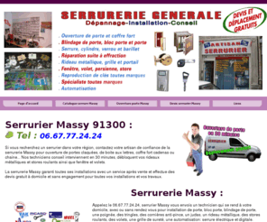 serruriersmassy.net: Serrurier Massy : 06.67.77.24.24 Serrurerie Agréée VAK
Serrurier Massy 91300, conseil et installation serrurerie Massy pour dépannage serrurier 91300. La serrurerie 91300 pour ouverture de porte, portail, grille, coffre fort et boite aux lettres, cadenas et chaines. Le serrurier Massy pour vos reproductions de clés, clés plates, clés à gorge, clés à billes, clés à pompe, clés de voiture, bip et télécommande. Serrurerie 91 intervient sous 30 minutes.